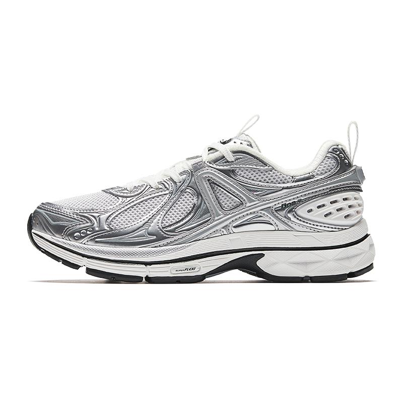 Anta Champion G02.2 Trendy Fashion Non-Slip Breathable Low-Top Casual Shoes Women sneaker Gray Silver 122528803A-3