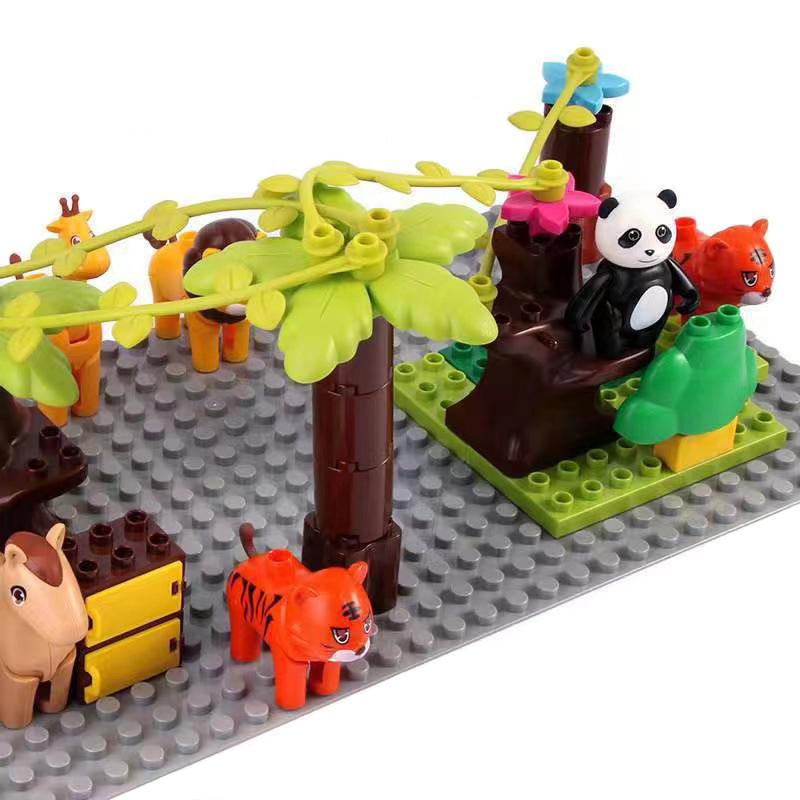 11 Colors 51*25.5cm Large Particle Size Building Blocks Baseplate Bricks Base Plate DIY Educational Toys for Children Brick Wall