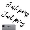 Car Mirrors Stickers Affirmation Reminder Just Pray - Multi-Purpose Decal For Side View Mirrors,