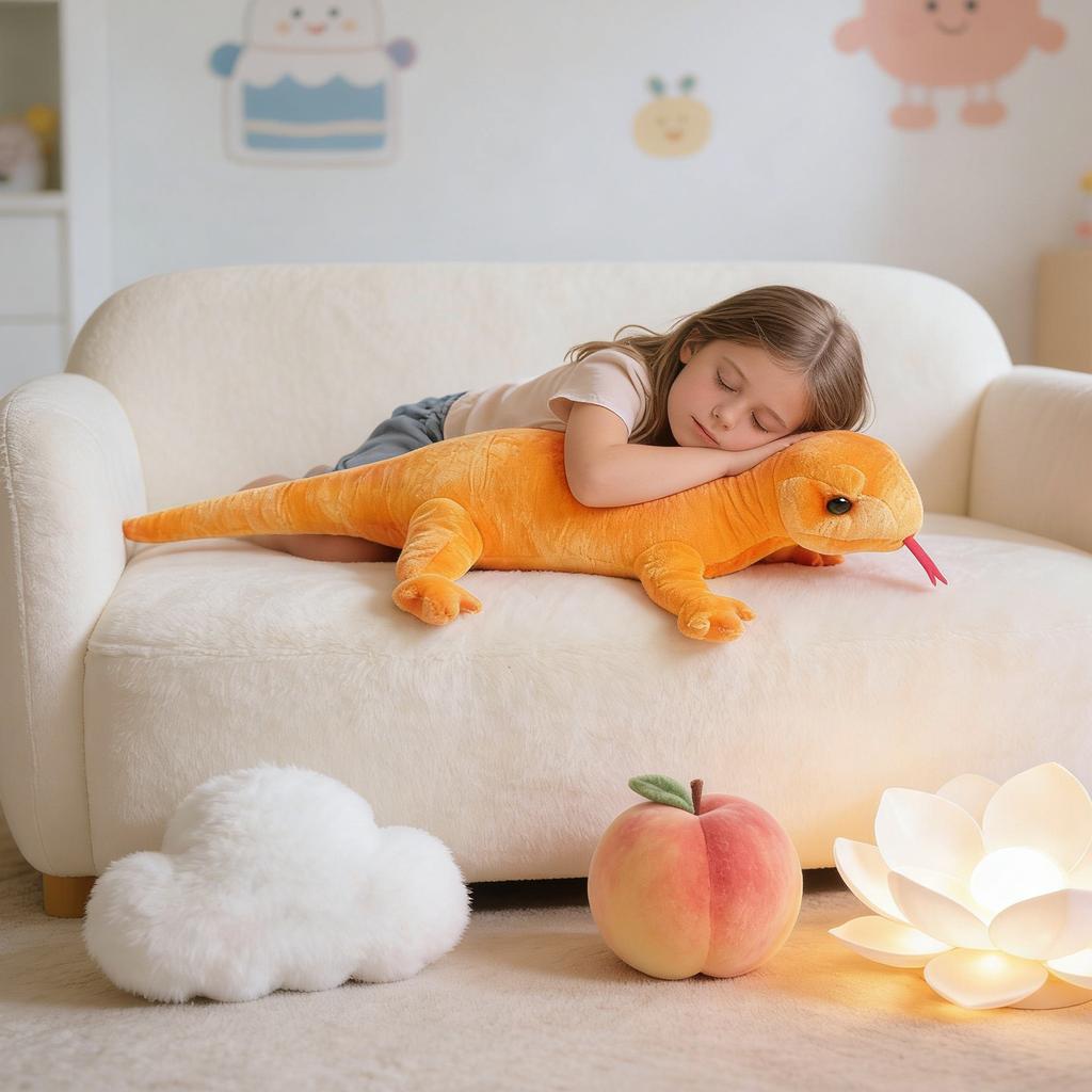 Realistisches Eidechsen-Stofftier, Geschenk für Kinder, Heimdekoration, Kuscheltier