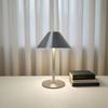 Kabellose Touch-Tischlampe, LED-Schreibtischlampe mit 3 dimmbaren Farbtemperaturen, tragbare wiederaufladbare Nachttischlampe für Heim- und Bürodekoration