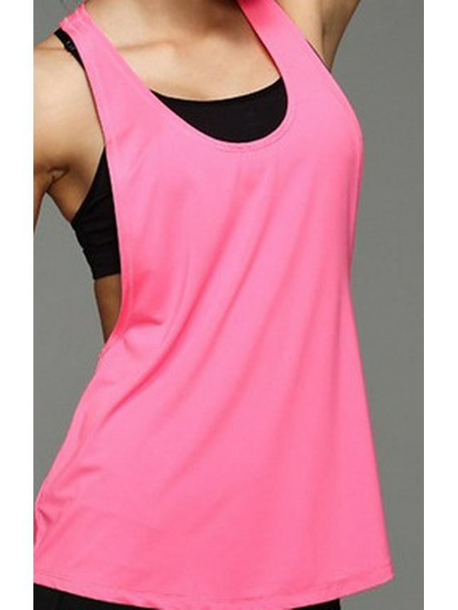 Plus Size Quick-Dry Sleeveless Yoga and Running Tank Top