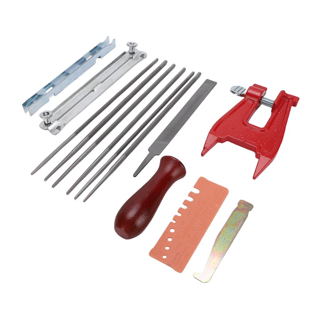 Chainsaw File Kit 1 8in 5 32in 11 64in 3 16in 13 64in 7 32in Wooden Handle Universal Chain Saw Sharpening Files for On