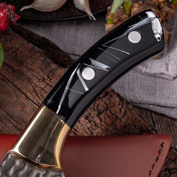 6 Inch High Carbon Manganese Steel Boning Knife Handmade Kitchen Knives Fishing Knife Meat Cleaver Cutter Tool