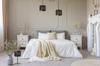 GIA table lamp, gold pattern lampshade