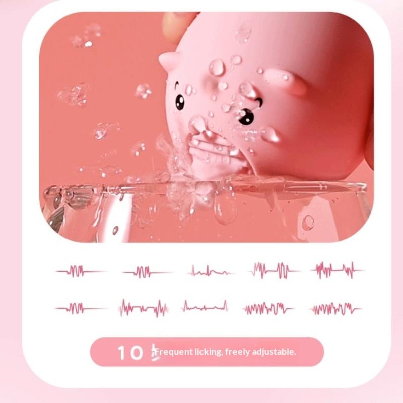 Cute Mini Pig Tongue Licking Toys For Women Clitoral Nipples Anal Stimulation Vibrators Female Masturbation Sex Toys For Couples