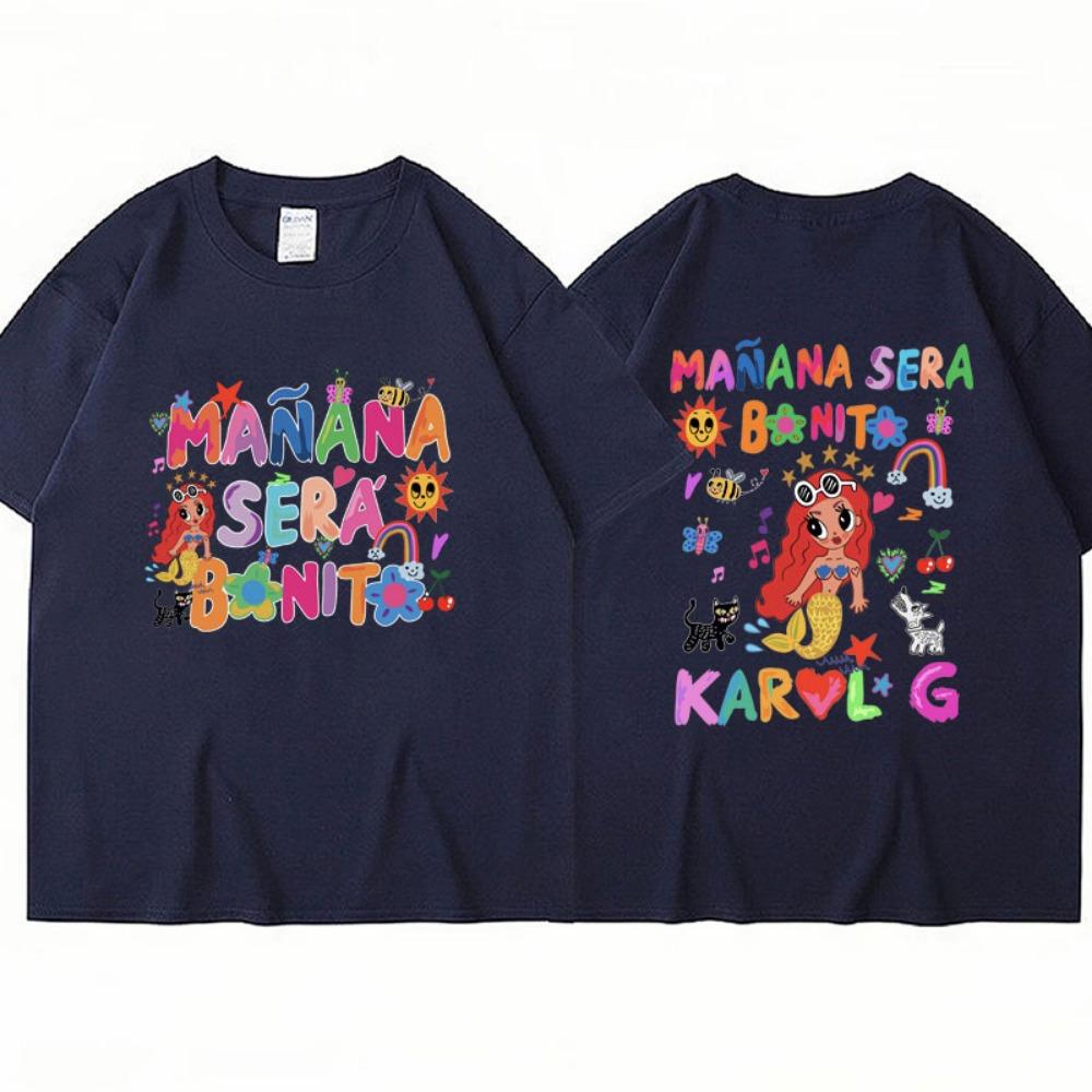 Limted Karol G Manana Sera Bonito T Shirts Fashion Harajuku Hip Hop T-Shirt Unisex Cotton Oversized Tee Shirt