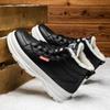 Cotton Shoes Men's Winter Warmth Velvet High-top Sneakers Men Korean Version Trend Thick Snow Boots High-top Casual Shoes Men
