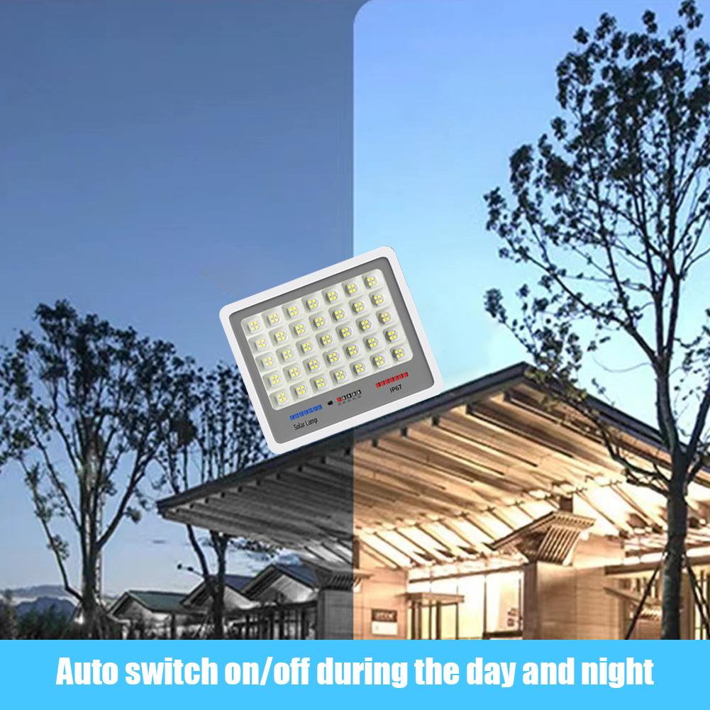 100-800w Solar Outdoor Light 600 LED Solar Security Flood Light 3 Modes Adjustable Lighting Street Light for Garage Garden Patio