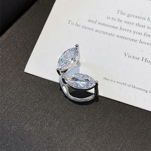 1Pc Simple Water Drop Zircon Earbone Clip Female Stud Earrings Non Piercings Earrings