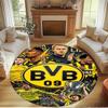 Borussia DortmundBVB Print Round Rug, Washable Floor Carpet, For Entryway Dorm Laundry Room Office Study, Home Decor Birthday Christmas Gift