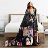 G-Gerard Way MCR  Blanket Quality Soft Warm  Throw Blanket Winter Decorative Couch Chair Sofa Bed Funny Bedspread