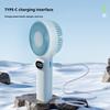 Small Handheld Fan 100 Speed Adjustable LCD Display USB Rechargeable Summer Cooling Fan Portable Travel Mini Personal Fan