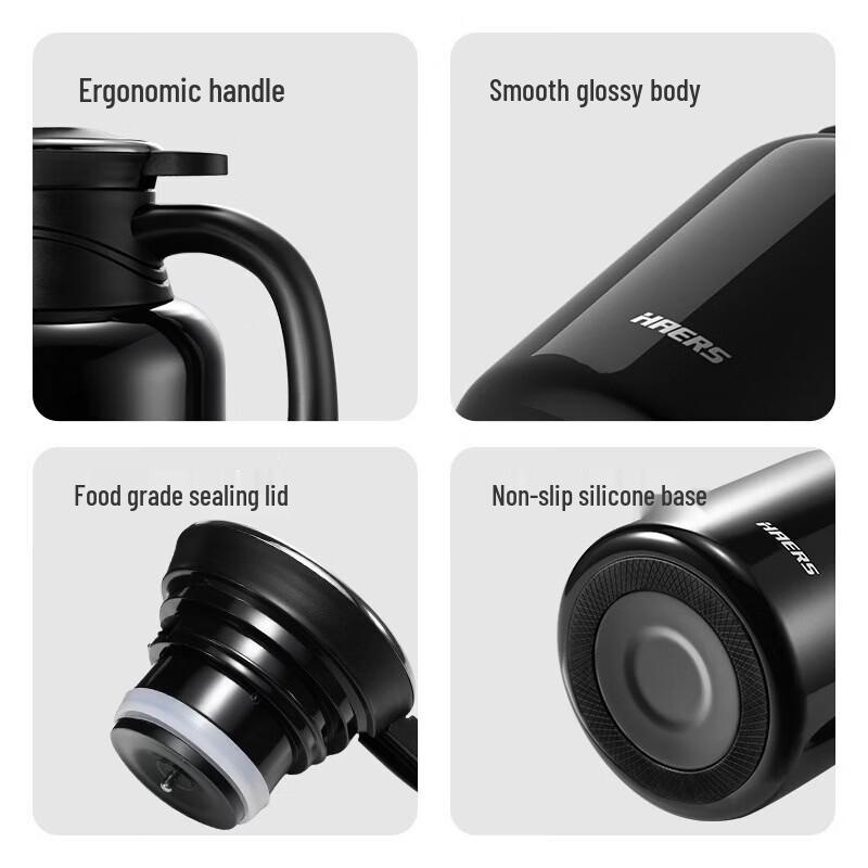 HAERS 1.5L Smart Temperature Display Thermos Pot