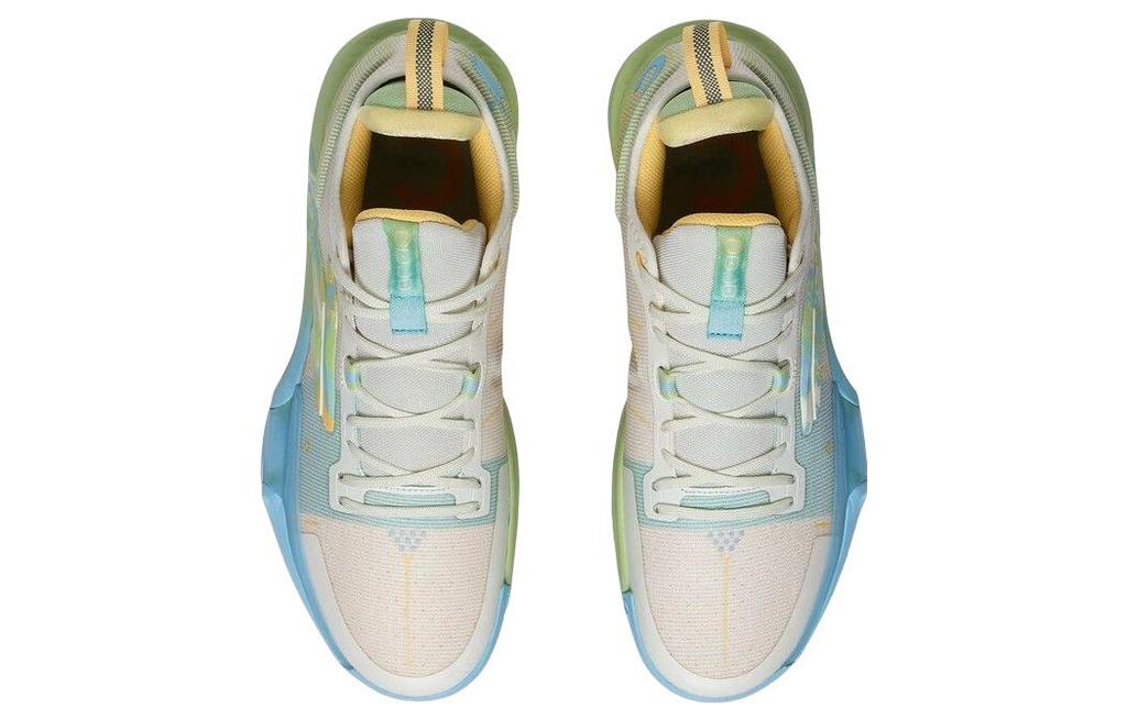 Li Ning Speed 9 Premium Basketball Shoes Men's Low Top White/Blue ABAS071-5