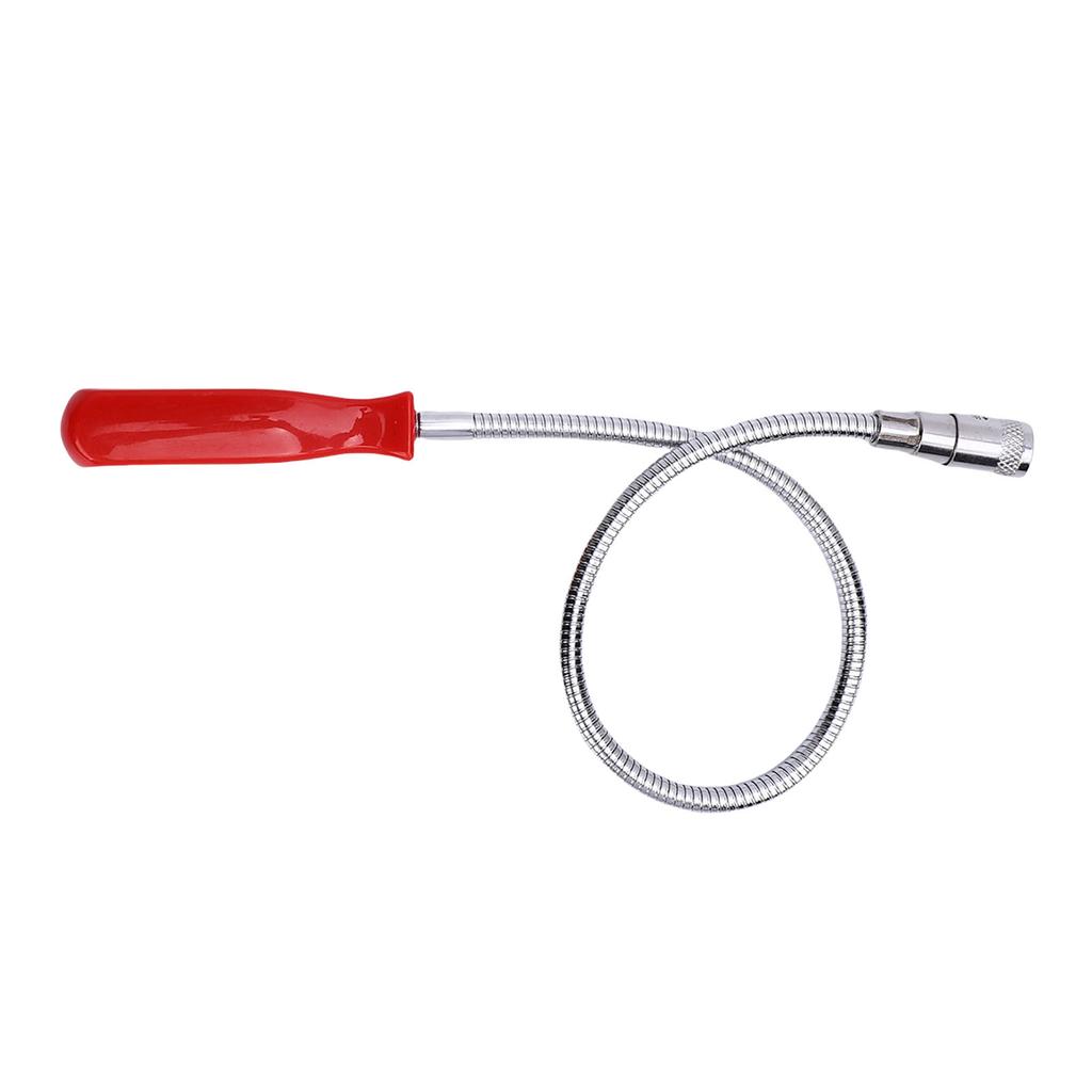 Flexible Magnetic Pickup Tool with LED Light Powerful 585mm 23.03in Long Reach Bendable Retriever Stick with 8LBS