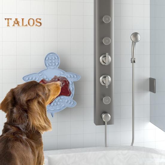 

Talos Lick Mat Эластичный силиконовый коврик для снятия тревоги для домашних животных для дома