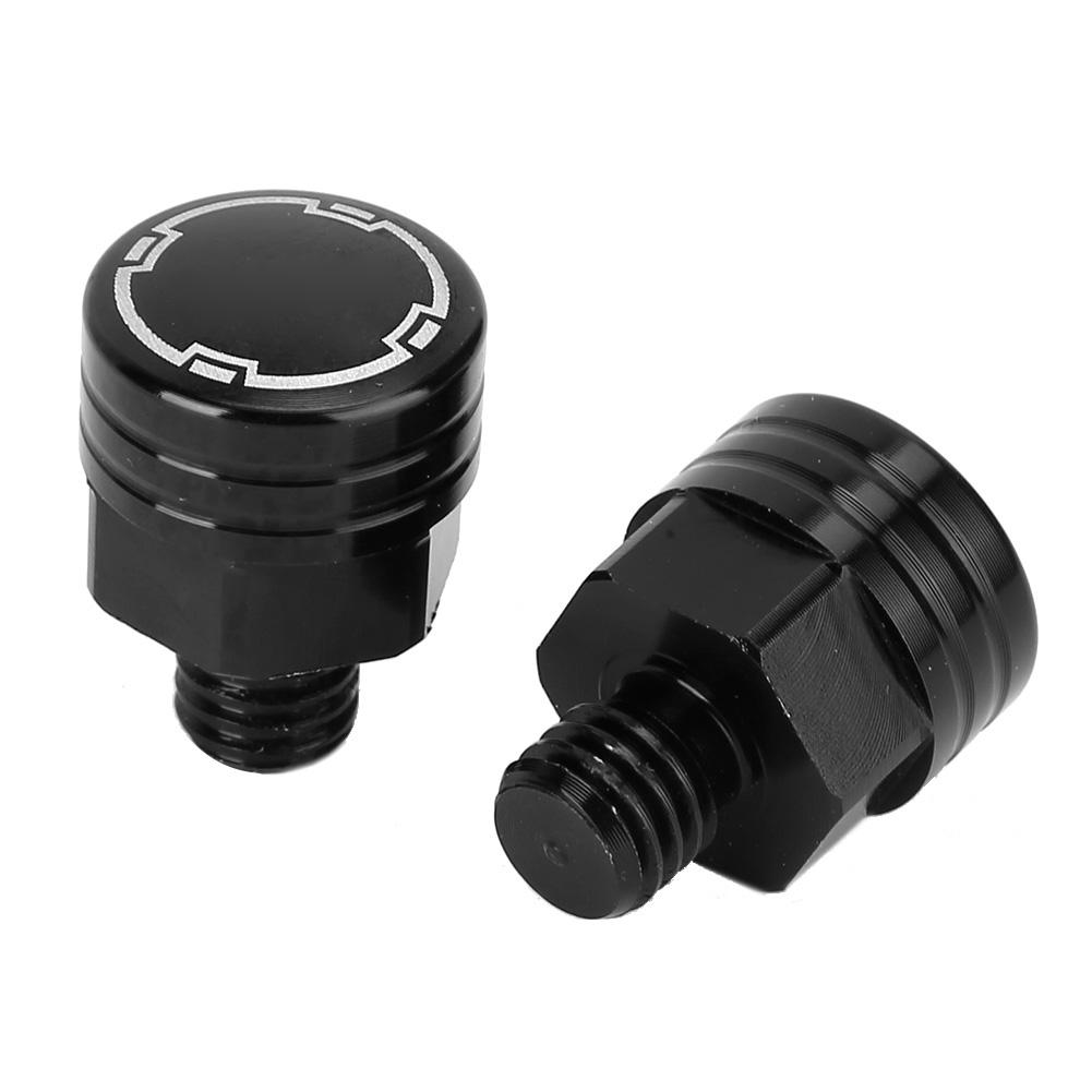 2Pcs SEPP Motorcycle Rearview Mirror Bolt Screw CNC Aluminium Alloy Modification Parts M8x1.25 Black