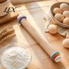 Non Stick Pastry Roller for Kitchen Rolling Pin with Thickness Rings, Ergonomic Measurement Markings Tool, Versatile Baking Supplies Non-Stick
