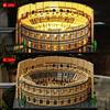 Non-Toxic 2860Pcs The Roman Colosseum Building Blocks Toys Model Colosseum Assemble Puzzle Bricks Toy Sets Desktop Ornament Gifts 14+Years