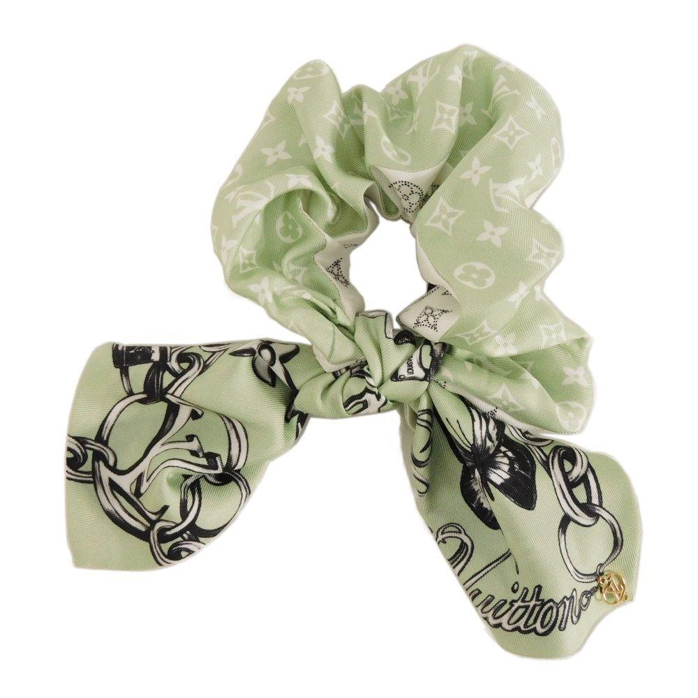

Used LV Circle Silk Sage Scrunchie in Blooming Monogram (M96860 20226) with Current Flower Butterfly. from Japan