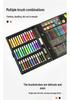 150-Piece Children's Watercolor Brush Set - Complete Portable Painting Kit for Graffiti and Art