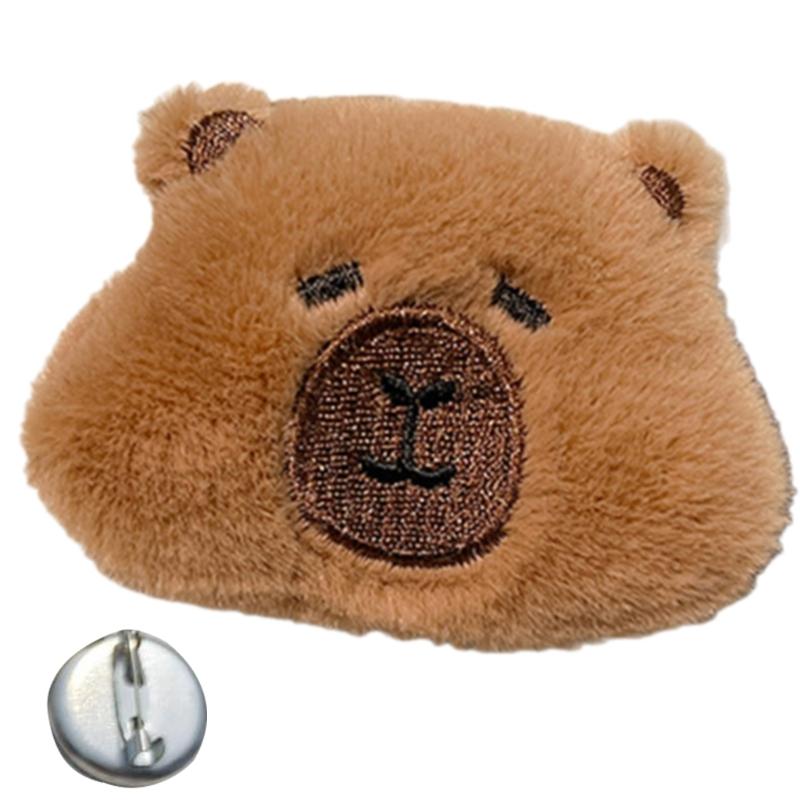 Adorkable Capybara Headband Furry Headpiece Proms Birthday Fun Headwear Capybara Hair Clip Hair Headwear
