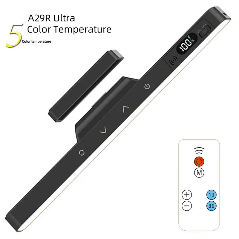 LED Touch Table Lamp Magnetic Desk Lamp Remote Control Timing for Reading Cabinet Mirror Bedside Rechargeable Night Lights