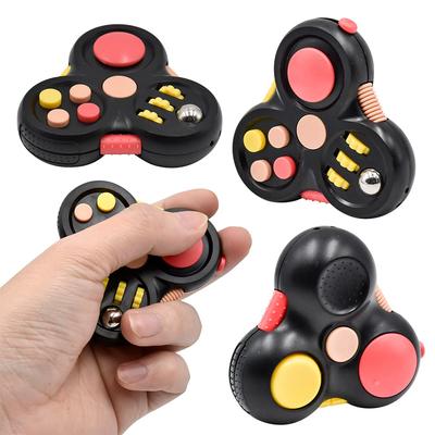 12 en 1 Décompression Rotatif Magic Bean Cube Fidget Toys pour Enfants Adultes Anti-Stress Fidget Spinner Jouets Sensoriels Cadeaux pour Autisme