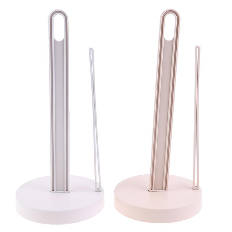 Vertical Roll Holder Paper Shelf Desktop Towel For Kitchen Tissue Punch-Free