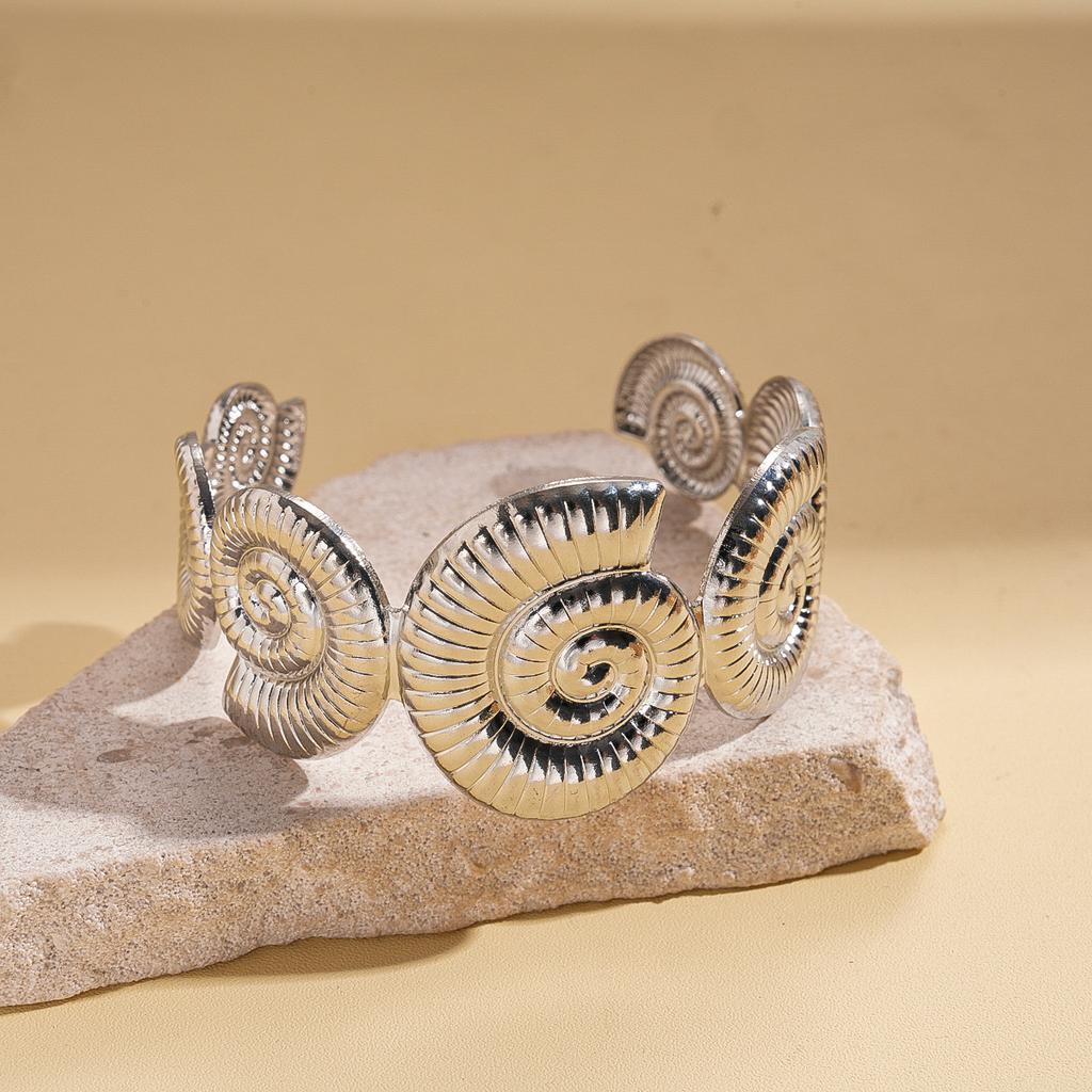 Shell Conch Turtle Starfish Coconut Open Bracelet Metal Vacation Wind Niche Premium Jewelry