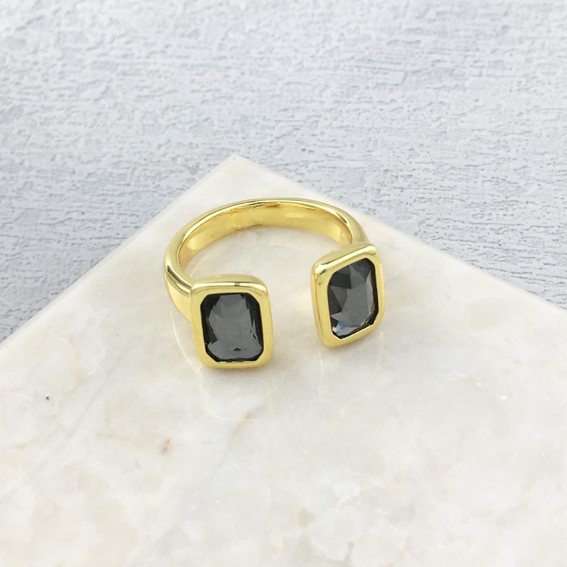 Original UNOde50 Open Crystal Design Ring for Women Size 7