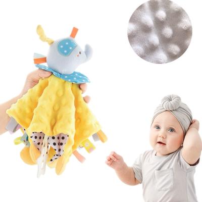 Infants Soothing Blanket with Lovely Animal Doll Shape, Cotton Sleep Assist Pacify Toy Appease Towel for Baby