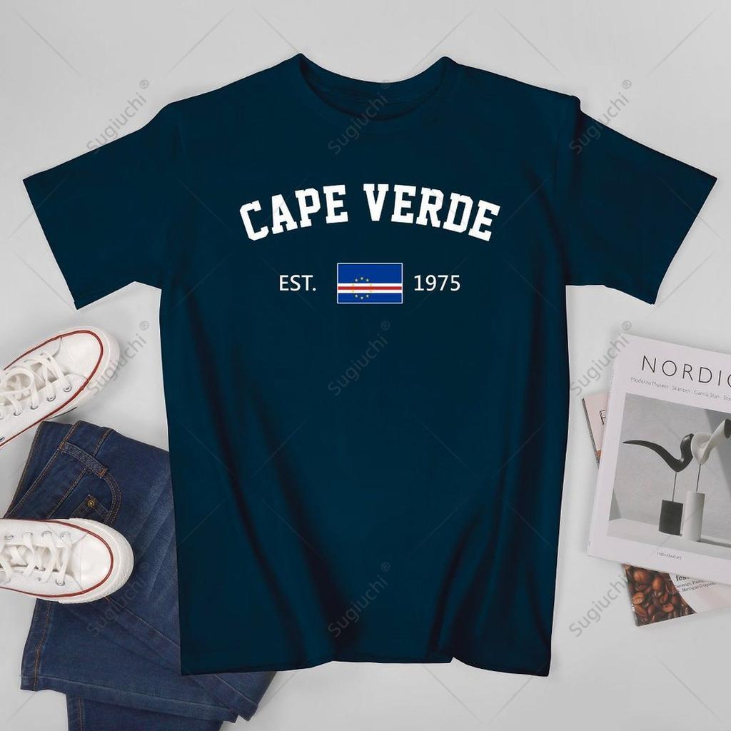 Unisex Cape Verde EST1975 Independence Day Tshirt Tees T Shirts WoUnisex Boys 100 Cotton TShirt