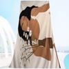 Abstract African Woman Flower Big Microfiber Beach Towels Quick Dry Towel Sand Beach Towels Pool Towel For Travel Swim Pool Yoga