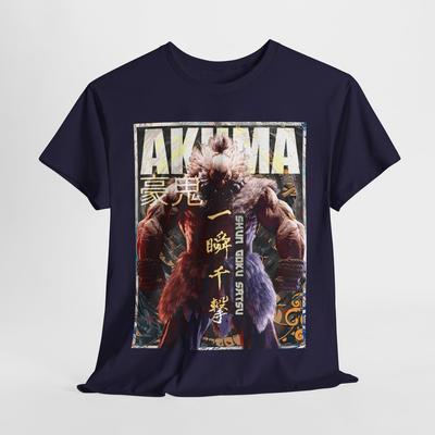 Akuma Street Fighter 6 Gamer Shirt, Video Gaming Unisex Heavy Cotton T-Shirt