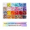 Sunflower Sealing Wax Granules In Transparent Box - Grid-Style Set with 10/15/24 Colors for Stamps