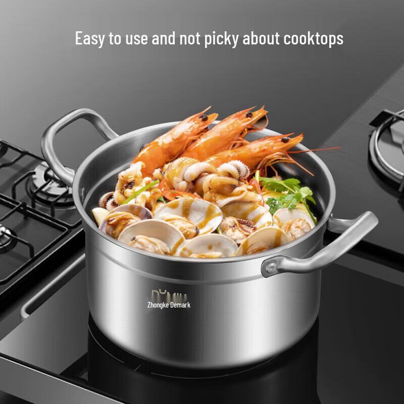 DUMIK 24CM 304 Stainless Steel Multi-Function Pot
