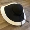 Summer Anti Roll Enlarged Beach Hat Outdoor Ladylike Style Double-Sided Sunshade Straw Hat Wedding Photography Hat