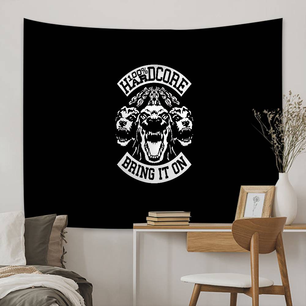 Bone Gabber 100 Colorful Bohemian Wall Tapestry Mandala Dog Theme Decorative Wall Hanging Sheets for Home Decoration
