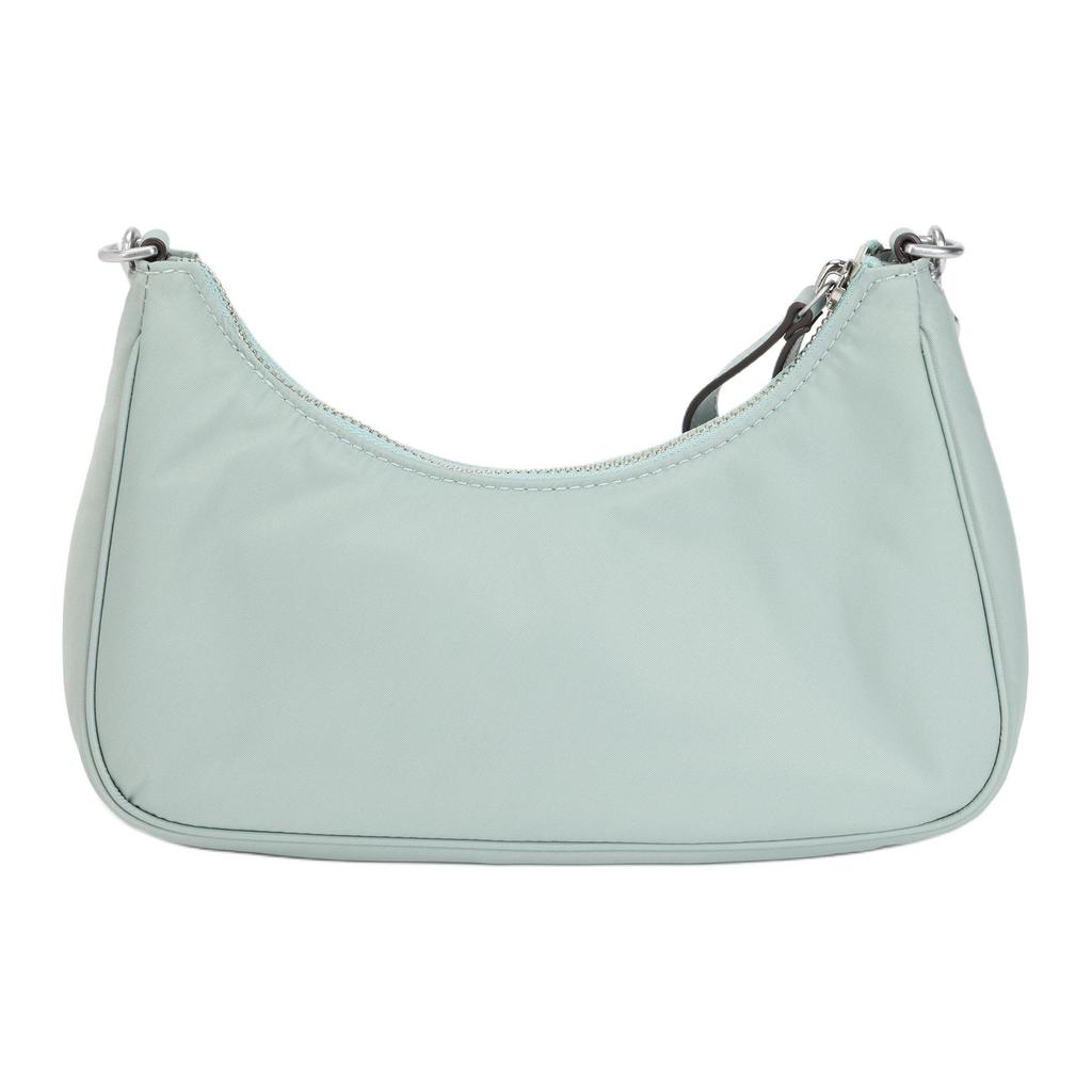 Tory Burch Tb Mercer 22 Spring Summer Silver Chain Double Shoulder Strap Fabric Underarm Bag Shoulder Bag Small Women Bags Ceramic-Blue 88885-473
