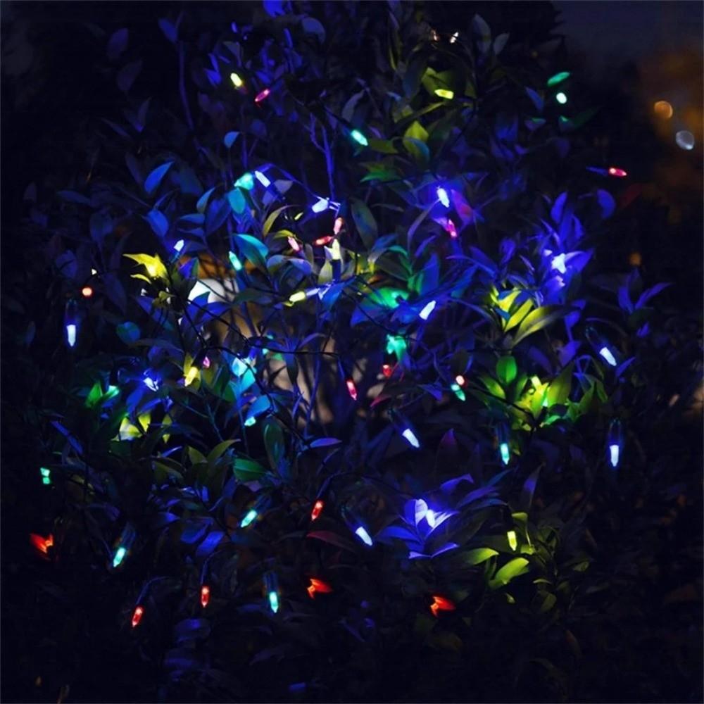 Multicolored Fairy Christmas Tree Lights Waterproof Green Wire LED String Lights Battery Operated Garland Light Wedding Party