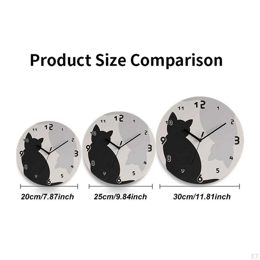 Clock Home Decor Decorative Wall Ornament for Bedroom Indoor Kitchen