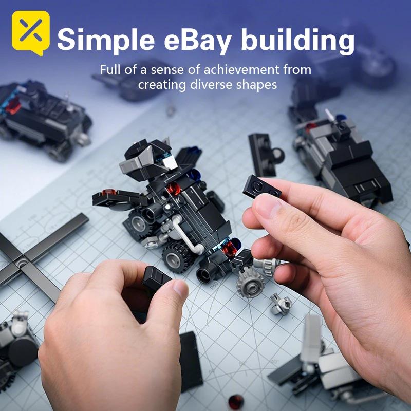 TOYLINX 691PCS Cool Puzzle Transformation Bricks Mecha Building Blocks Education Toys Birthday Gifts Christmas Gifts for Kids