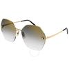 Cartier Panthere De Cartier Grey Gradient Mirror Geometric Ladies Sunglasses Ct0332s 001 62