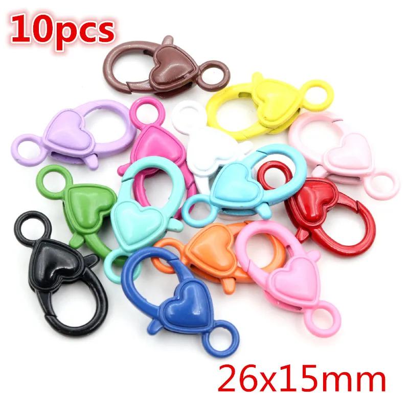Colorful Mixed Alloy Split Jump Rings Lobster Clasp Eyelets Screw Pins Keychain DIY Jewelry Making Accessories Supplies