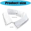 Reusable Shirt Collar Cover With Rhinestones Polyester Blend Fashion Accessory For Adults Multiple Occasion