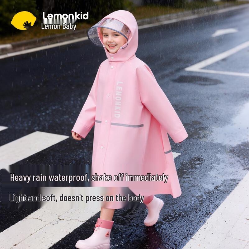 Lemonkid Kids Waterproof Raincoat with Backpack Space