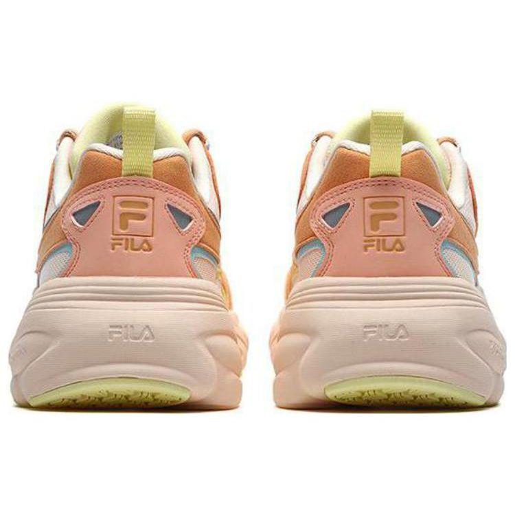 Fila Cube Fabric Synthetic Suede Low-Top Lifestyle Sneakers Women Sneakers Light-Pink F12W216130FSA