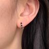 Colour Zirconia Small Flower Earrings Small Fragrant Wind Exquisite Ear Buckle Niche High-end Fashion Tide Jewelry